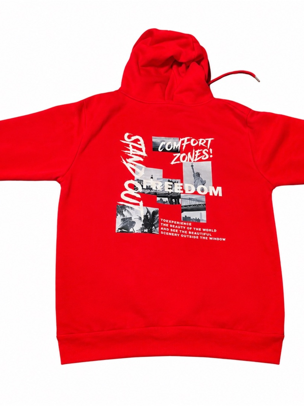 Red Graphic Hoodie Sweatshirt for Kids - Freedom Design